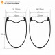Ultraleicht 700C 50x31mm Symmetrische Carbon Tubeless Gravel / CX Felge mit großer Lochmittenabstand